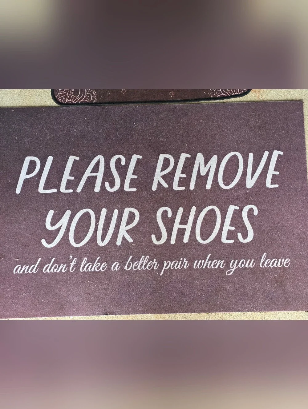Please Remove Shoes Doormat